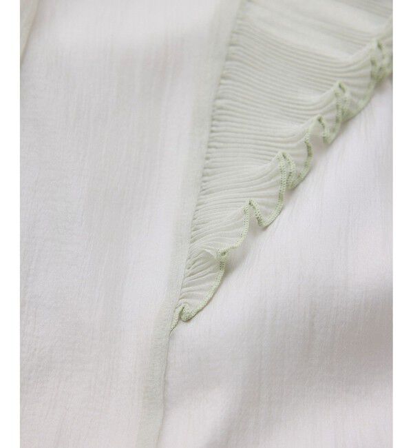 VIS「プリーツフリルシアーボウタイブラウス/2WAY・イージーケア」|シャツ・ブラウス|