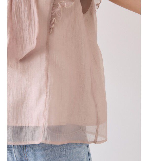 VIS「プリーツフリルシアーボウタイブラウス/2WAY・イージーケア」|シャツ・ブラウス|