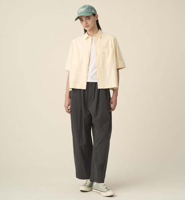 DANTON「DANTON | コットンポプリン ドルマンワークシャツ WOMEN」|シャツ・ブラウス|