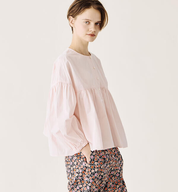 ORCIVAL「ORCIVAL | コットンポプリン ギャザー長袖シャツ WOMEN」|シャツ・ブラウス|