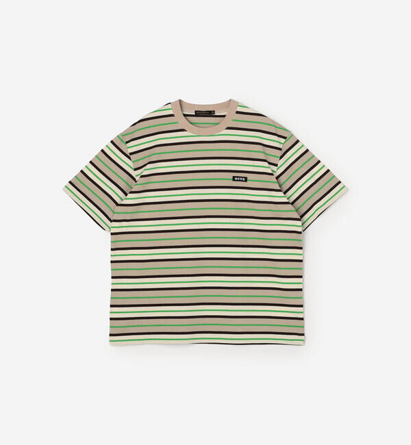  「SCYE BASICS | コットン 鹿の子ボーダーTシャツ MEN」|Tシャツ・カットソー|