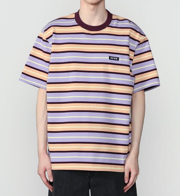  「SCYE BASICS | コットン 鹿の子ボーダーTシャツ MEN」|Tシャツ・カットソー|