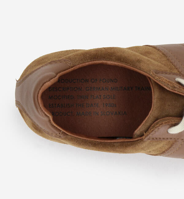  「REPRODUCTION OF FOUND | GERMAN MILITARY TRAINER BROWN WOMEN」|スニーカー|