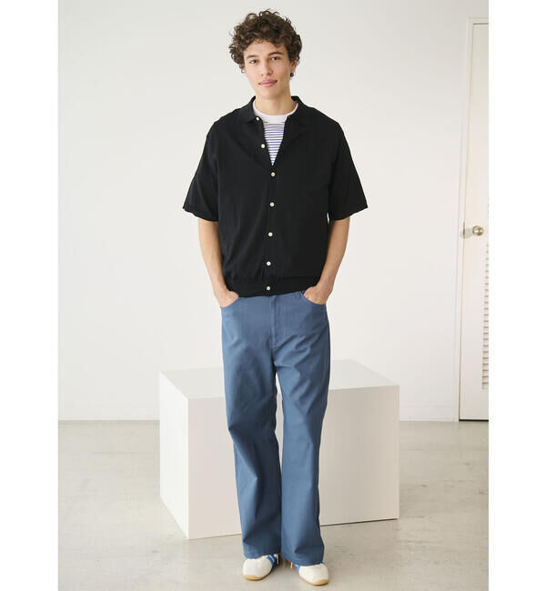  「RYE TENDER | 半袖 ニットシャツ MEN」|ポロシャツ|