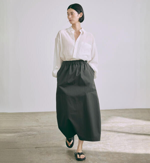  「nicholson & nicholson | チノ ロングスカート WOMEN」|スカート|