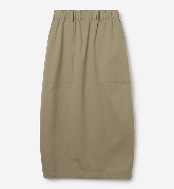  「nicholson & nicholson | チノ ロングスカート WOMEN」|スカート|KHAKI