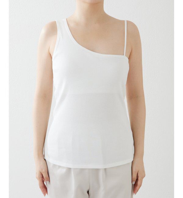 Drawing Numbers「【Drawing Numbers】パッド付きアシメタンク」|Tシャツ・カットソー|