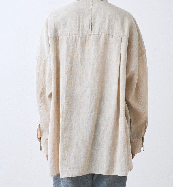  「予約【名品/サイズ展開あり】リネンワイドシャツ」|シャツ・ブラウス|