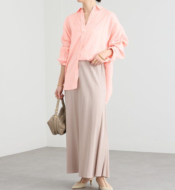  「予約【名品/サイズ展開あり】リネンワイドシャツ」|シャツ・ブラウス|