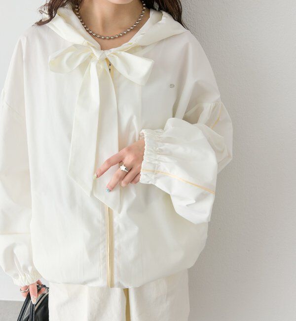  「ボウタイフーディブルゾン」|ブルゾン・スタジャン|