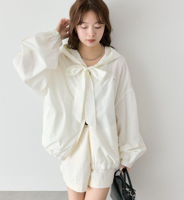  「ボウタイフーディブルゾン」|ブルゾン・スタジャン|