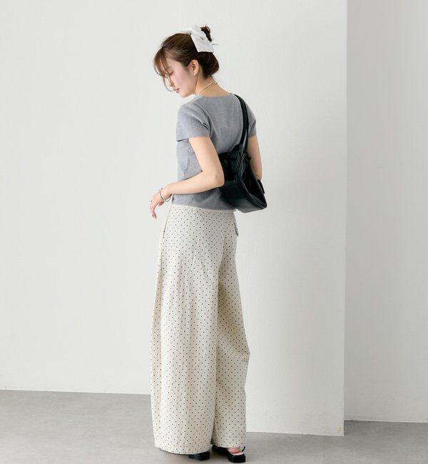  「レースライン半袖ニットカーディガン」|カーディガン|