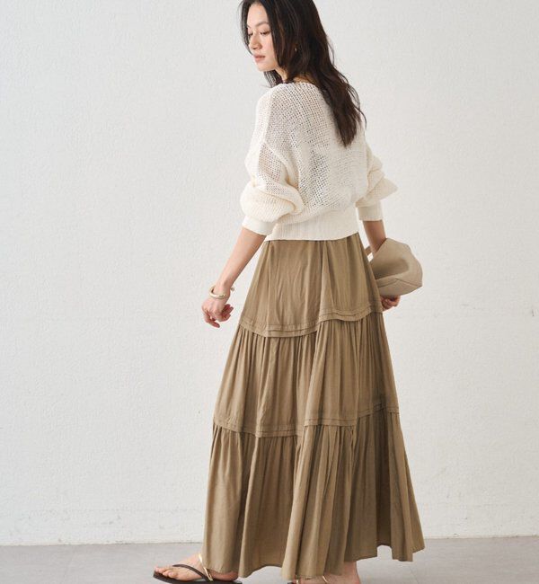  「クリスピーコットンショートニット」|ニット・セーター|