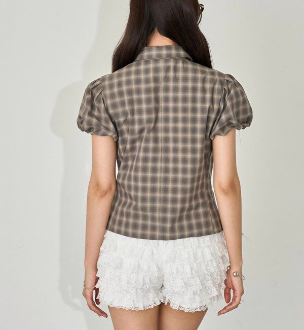  「ナポレオンパフスリブラウス」|シャツ・ブラウス|