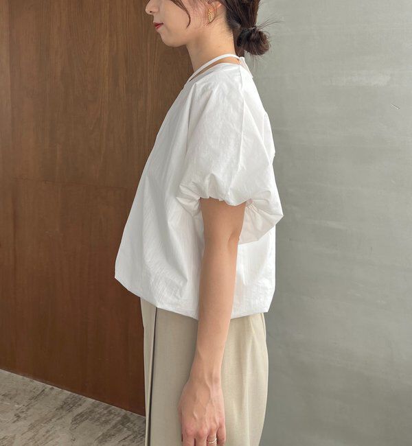  「【新色ピンク】バルーンリボンブラウス」|シャツ・ブラウス|