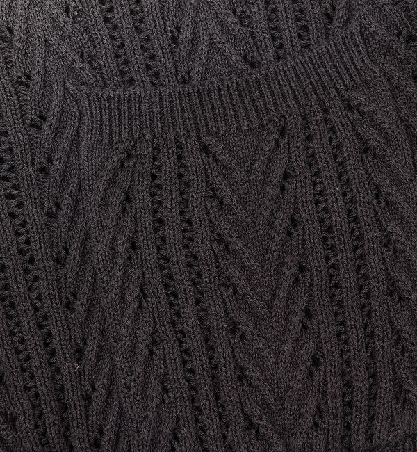 ABAHOUSE「【透かし編み】グラデーション シアー カーディガン」|カーディガン|