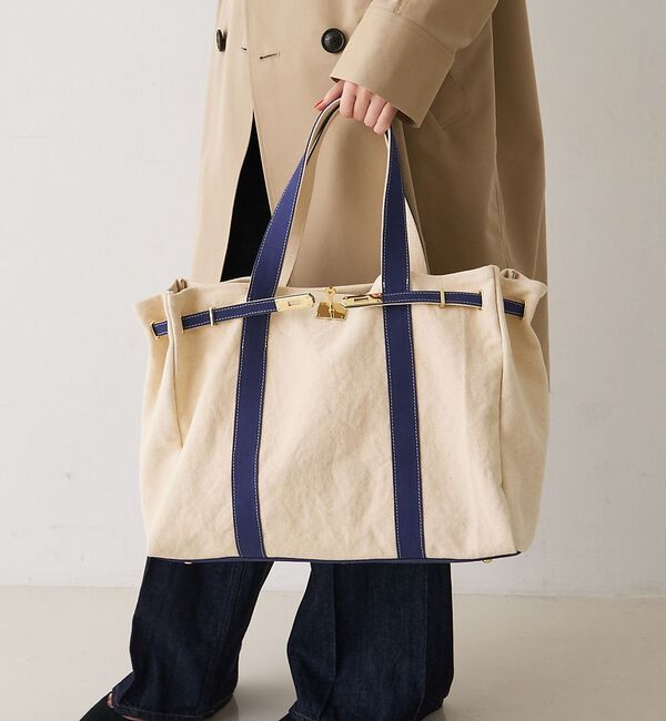 Rouge vif「【追加】【CHIMERE/シメール】キャンバストート(大)【予約】」|トートバッグ|ネイビー