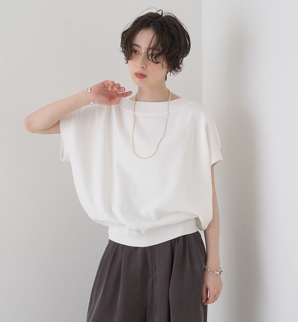 Rouge vif「スレッド編裏毛風ニットプルオーバー」|ニット・セーター|