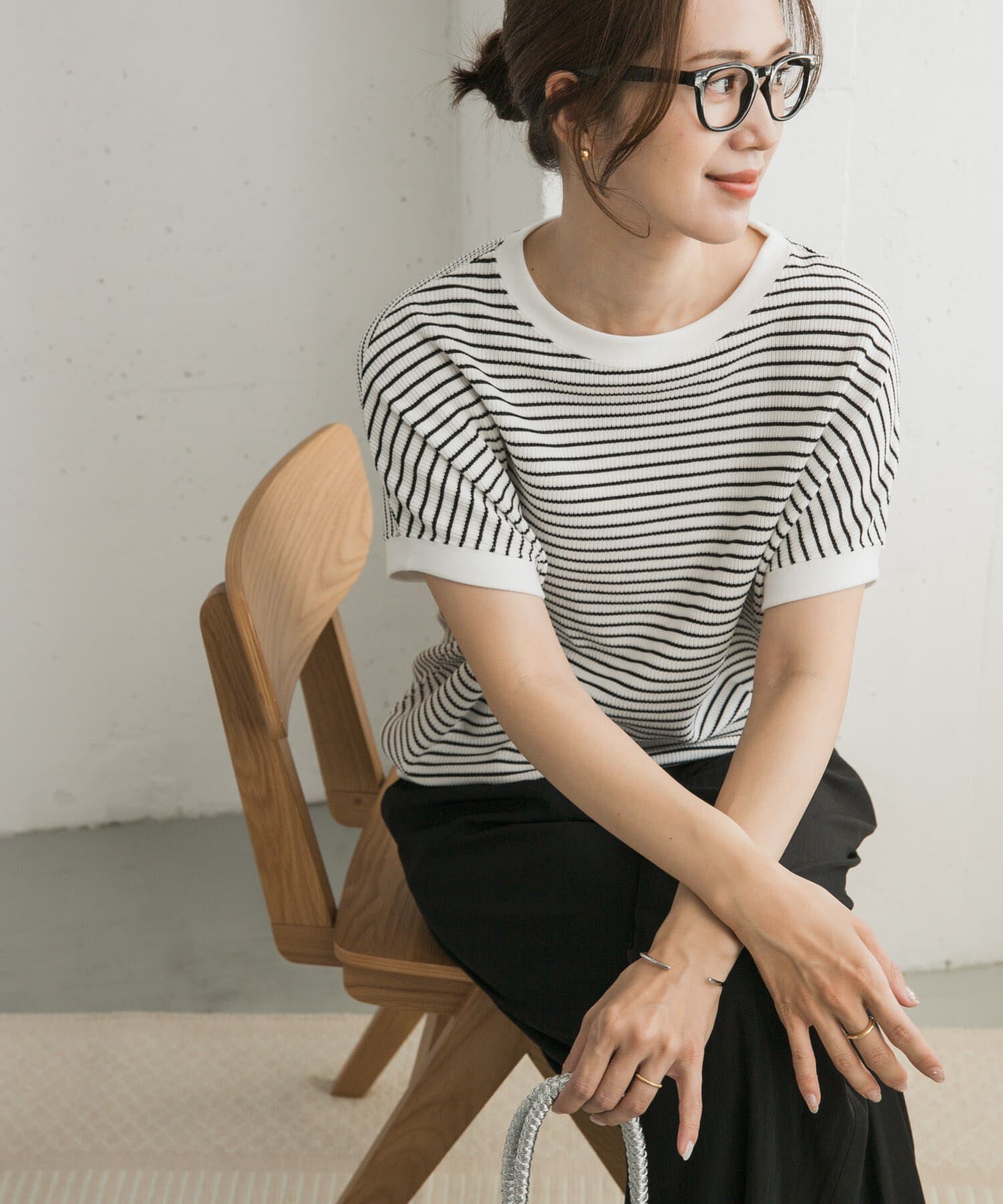 URBAN RESEARCH DOORS「タックフライスフレンチTシャツ」|Tシャツ・カットソー|