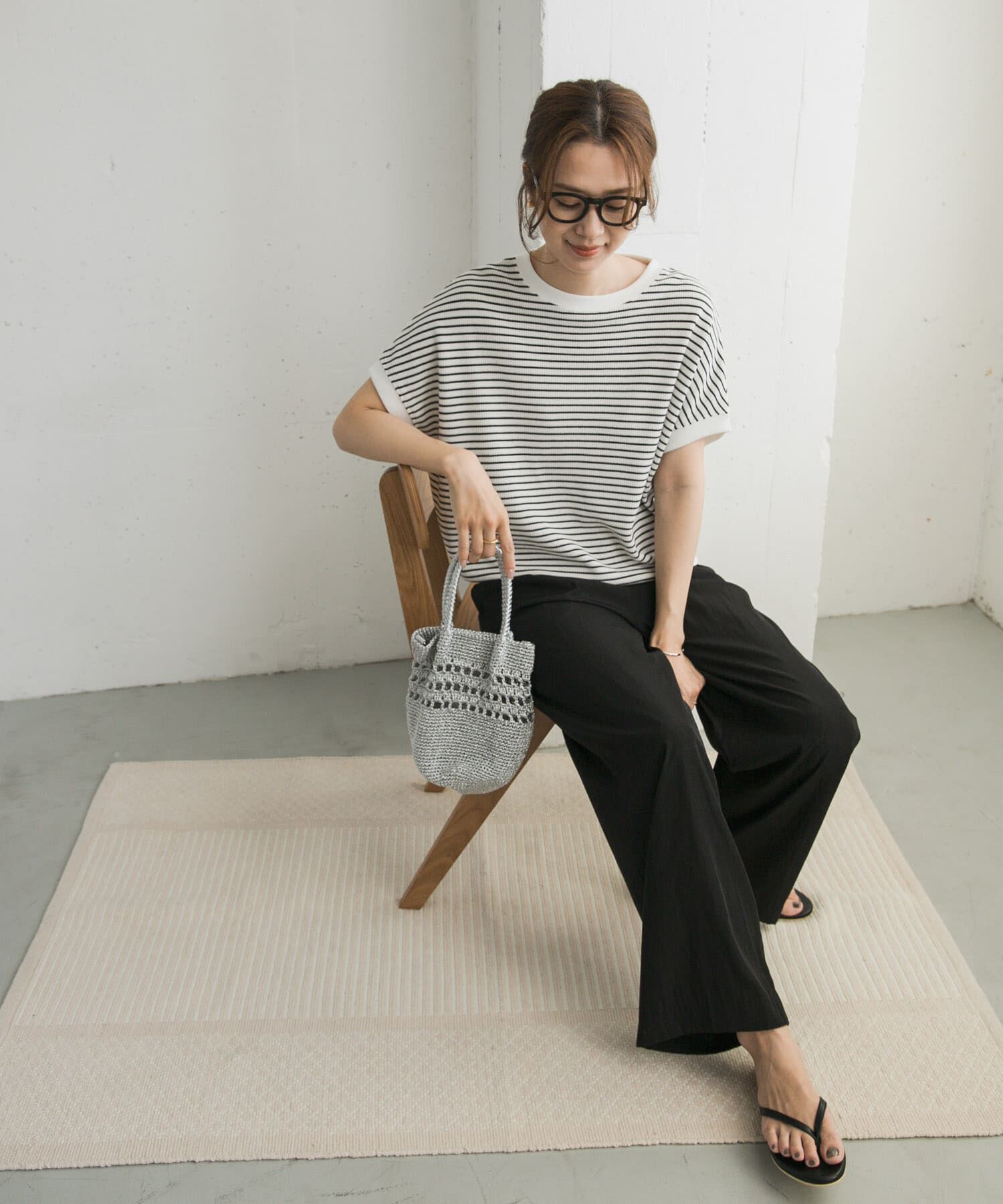 URBAN RESEARCH DOORS「タックフライスフレンチTシャツ」|Tシャツ・カットソー|