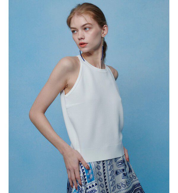 LOULOU WILLOUGHBY「【LOULOU WILLOUGHBY】カノコワイドボーダータンク」|ニット・セーター|