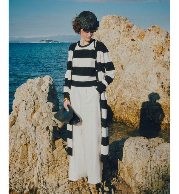 LOULOU WILLOUGHBY「【LOULOU WILLOUGHBY】カノコワイドボーダータンク」|ニット・セーター|