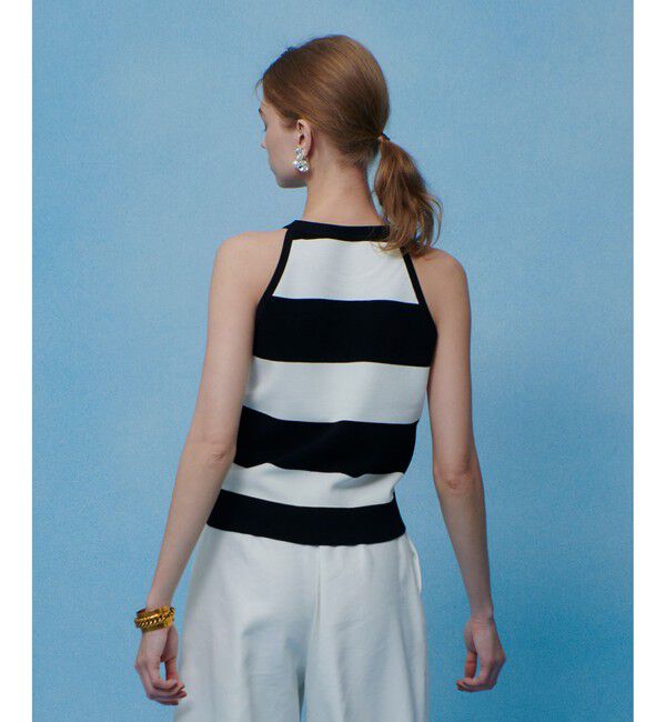 LOULOU WILLOUGHBY「【LOULOU WILLOUGHBY】カノコワイドボーダータンク」|ニット・セーター|