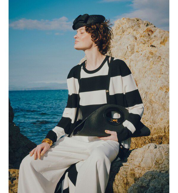 LOULOU WILLOUGHBY「【LOULOU WILLOUGHBY】カノコワイドボーダータンク」|ニット・セーター|