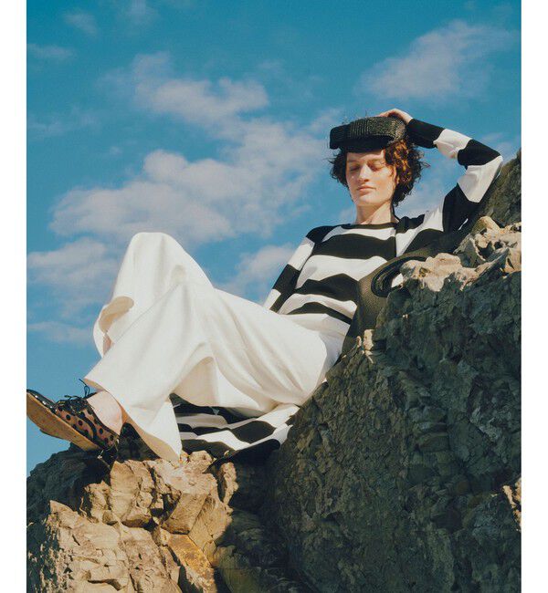 LOULOU WILLOUGHBY「【LOULOU WILLOUGHBY】カノコワイドボーダータンク」|ニット・セーター|