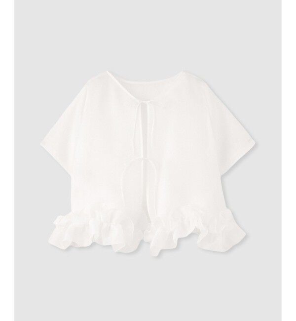 LOULOU WILLOUGHBY「【LOULOU WILLOUGHBY】2WAYシアーブラウス」|シャツ・ブラウス|