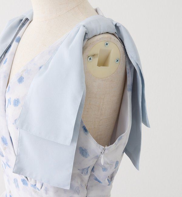  「【LouLoumei】肩リボンティアードロングワンピース」|その他|