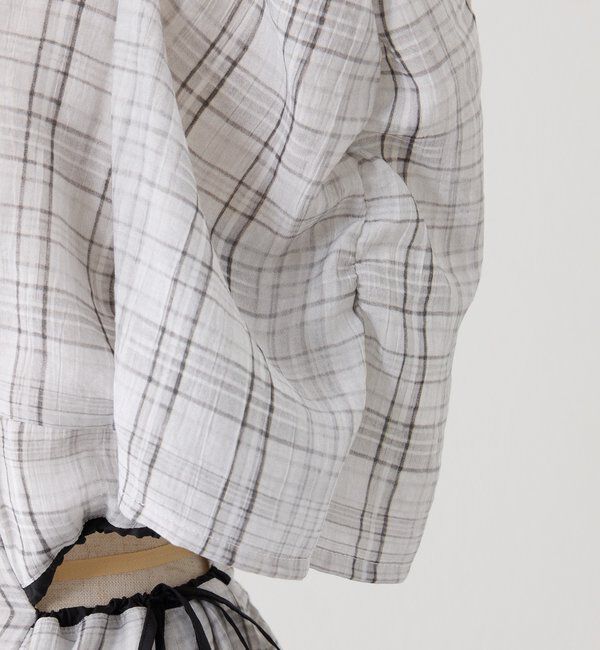  「【LouLoumei】サイドカットデザインチェックワンピース」|その他|