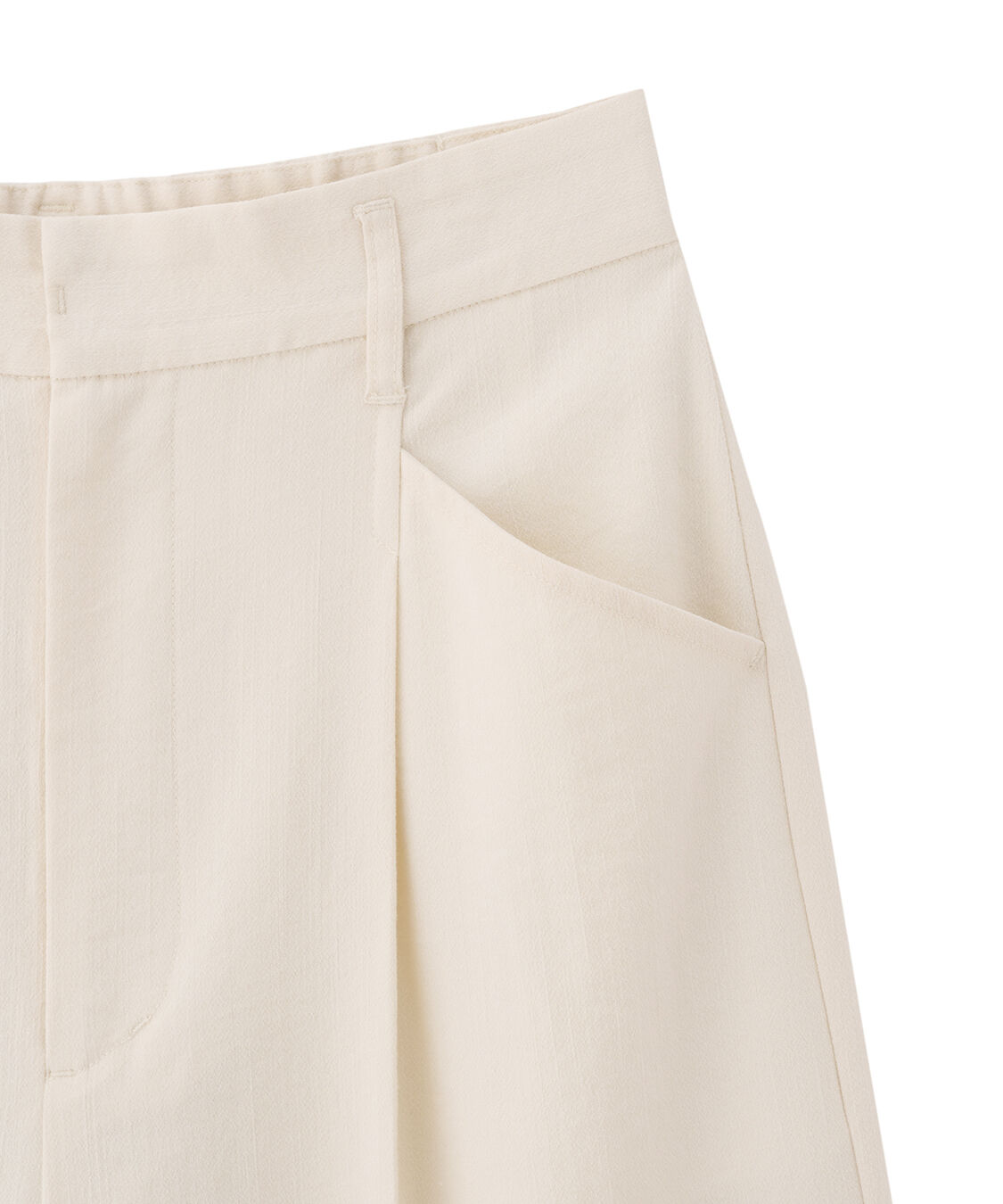 COCO DEAL「リネンライクバックフラップワイドパンツ」|スラックス|