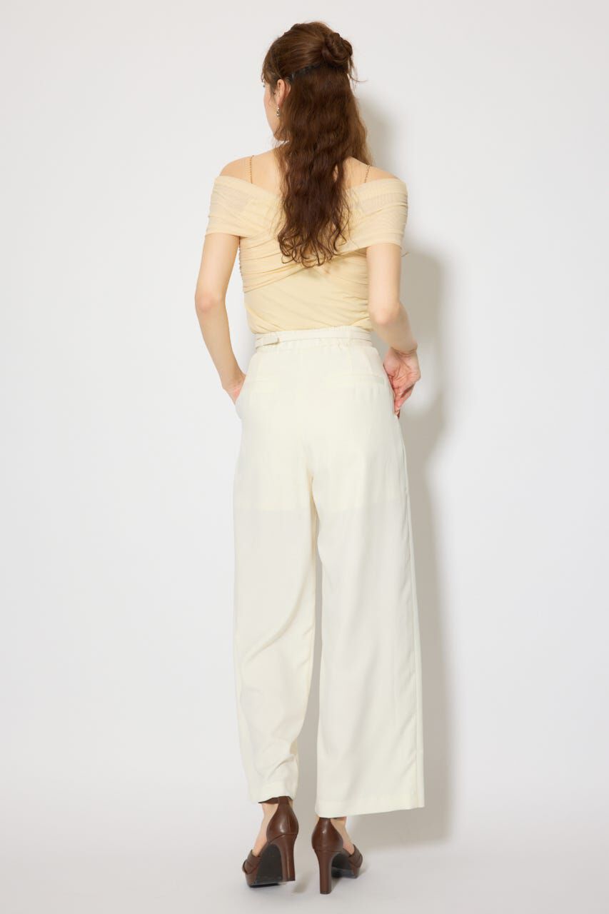 rienda「フロントクロスチュールカットトップス」|Tシャツ・カットソー|