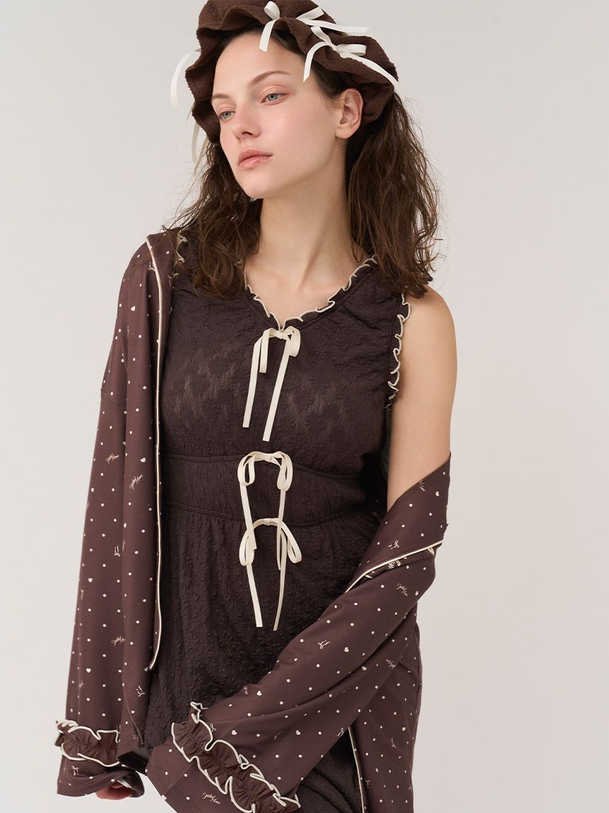 SNIDEL HOME「【Milcrea】フリルリボンニットヘアバンド」|その他|