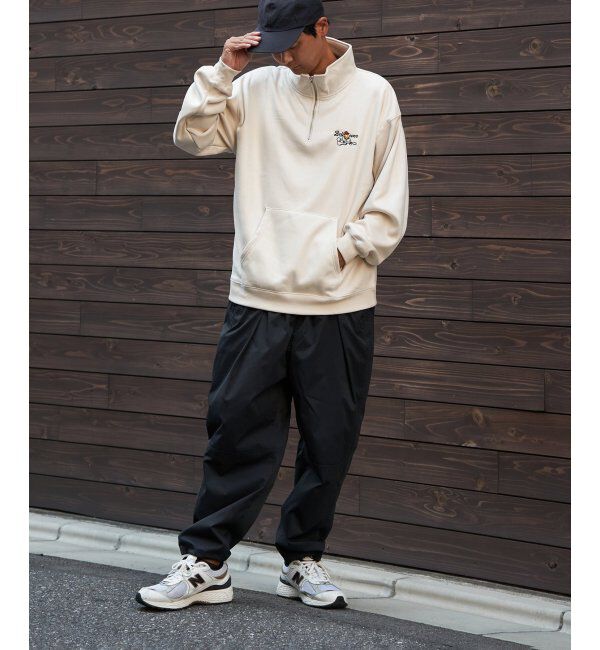 VENCE share style「フェイクスウェードヒゲ刺繍ハーフZIP」|その他|