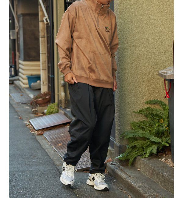 VENCE share style「フェイクスウェードヒゲ刺繍ハーフZIP」|その他|