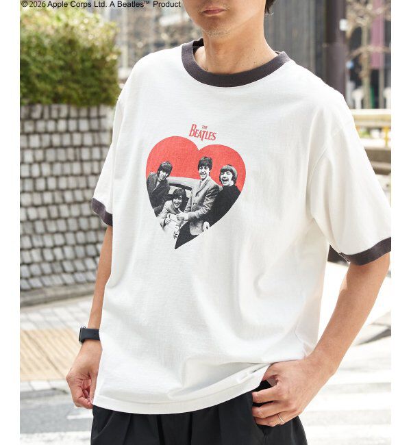 VENCE share style「THE BEATLES ザ ビートルズ リンガープリントTシャツ」|Tシャツ・カットソー|