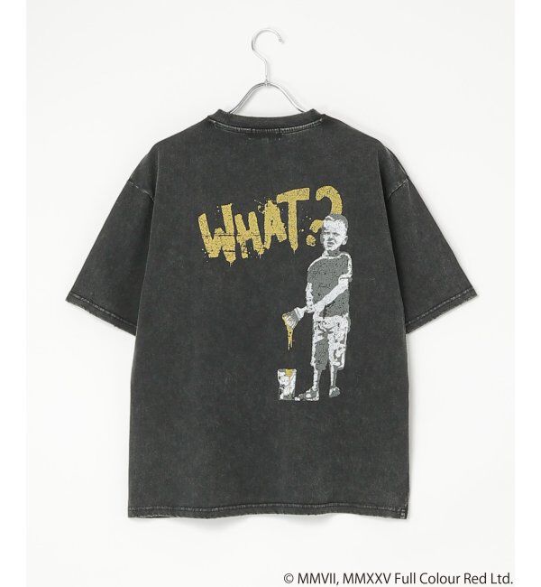 VENCE share style「Banksy バンクシー Whatever Boy スノーウォッシュTシャツ」|Tシャツ・カットソー|ブラック