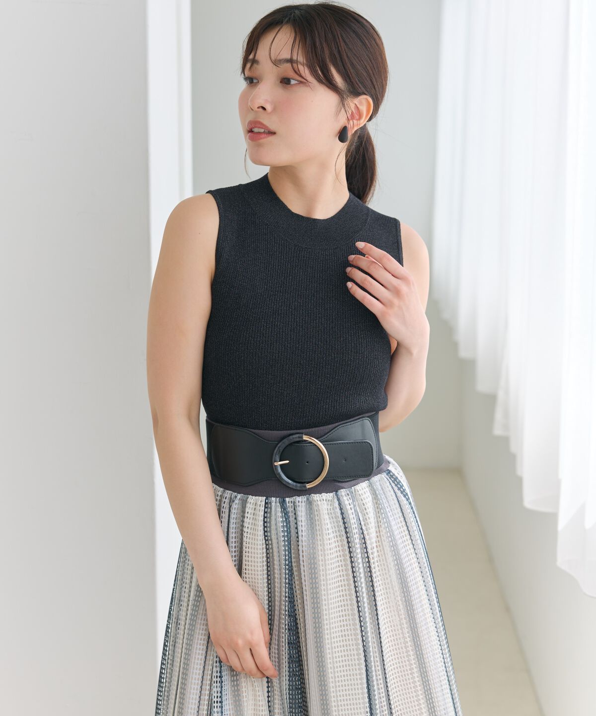 アンドクチュール「ラメノースリトップス」|ニット・セーター|