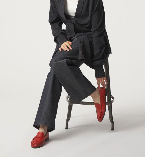 ODETTE E ODILE「ソフトモカシンローファー フラット10&uarr;」|ローファー|