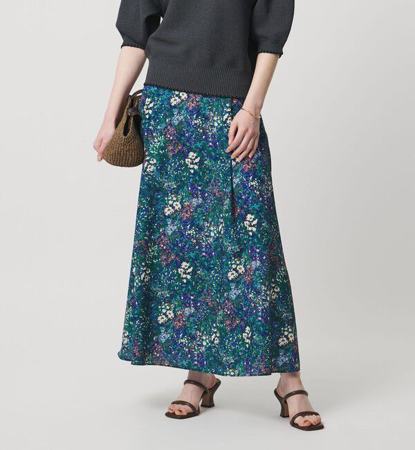 UNITED ARROWS「フラワー プリント スカート」|スカート|