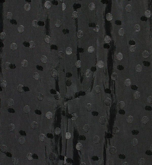 UNITED ARROWS「ドット サテン 2タック ワイドパンツ」|スラックス|