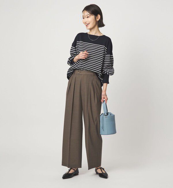 UNITED ARROWS green label relaxing「［size SHORT/TALLあり］Daily Chic コンフィ― ワイド パンツ」|スラックス|