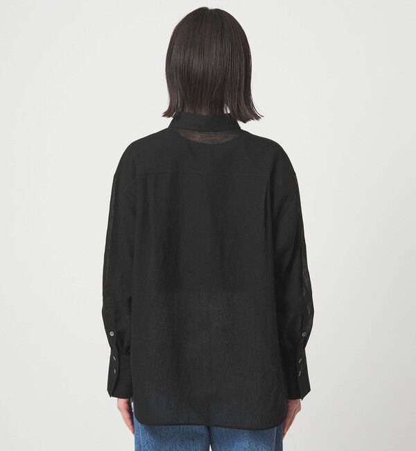 UNITED ARROWS green label relaxing「［size SHORTあり］ラミーライク シャツ 通気性」|シャツ・ブラウス|