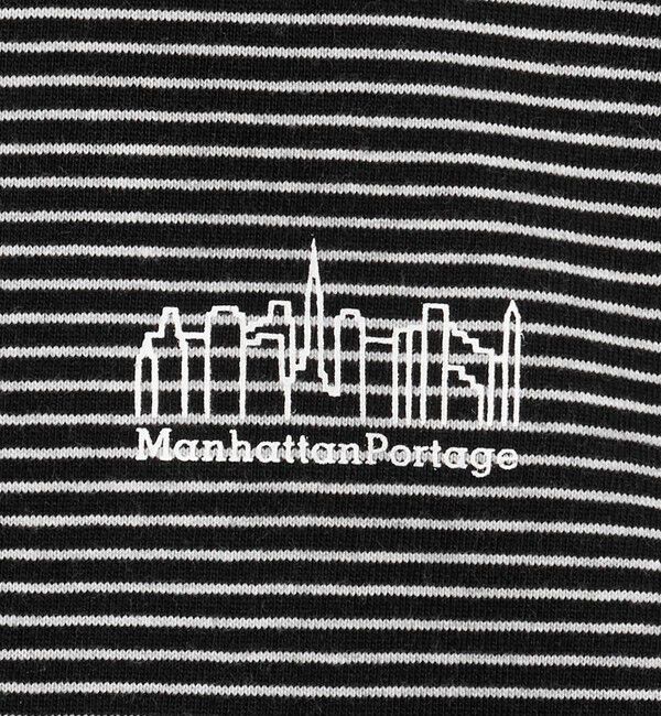 UNITED ARROWS green label relaxing「＜Manhattan Portage＞ ロゴ ボーダー Tシャツ」|Tシャツ・カットソー|