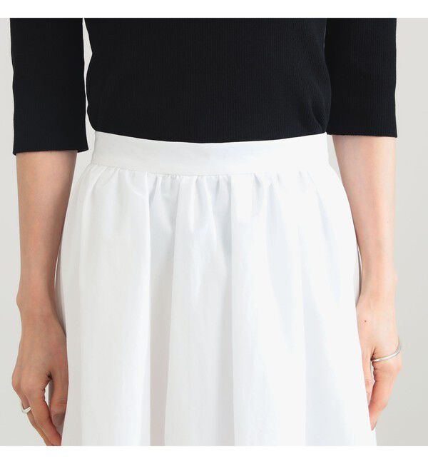 Demi-Luxe BEAMS 「コットン ナイロン タック ギャザー スカート」|スカート|