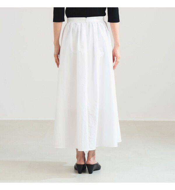 Demi-Luxe BEAMS 「コットン ナイロン タック ギャザー スカート」|スカート|