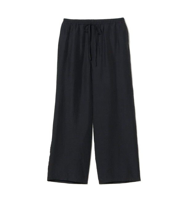 Demi-Luxe BEAMS 「レーヨンリネン ドロスト イージーパンツ」|チノ|BLACK
