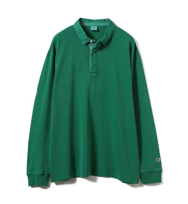 BEAMS「【別注】Champion / Rugger Shirt」|ポロシャツ|MID_GREEN